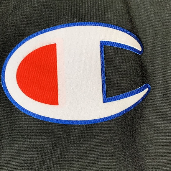 COPY - Champion black zip front jacket royal blue/red sleeve w Champion decals … - Picture 3 of 5